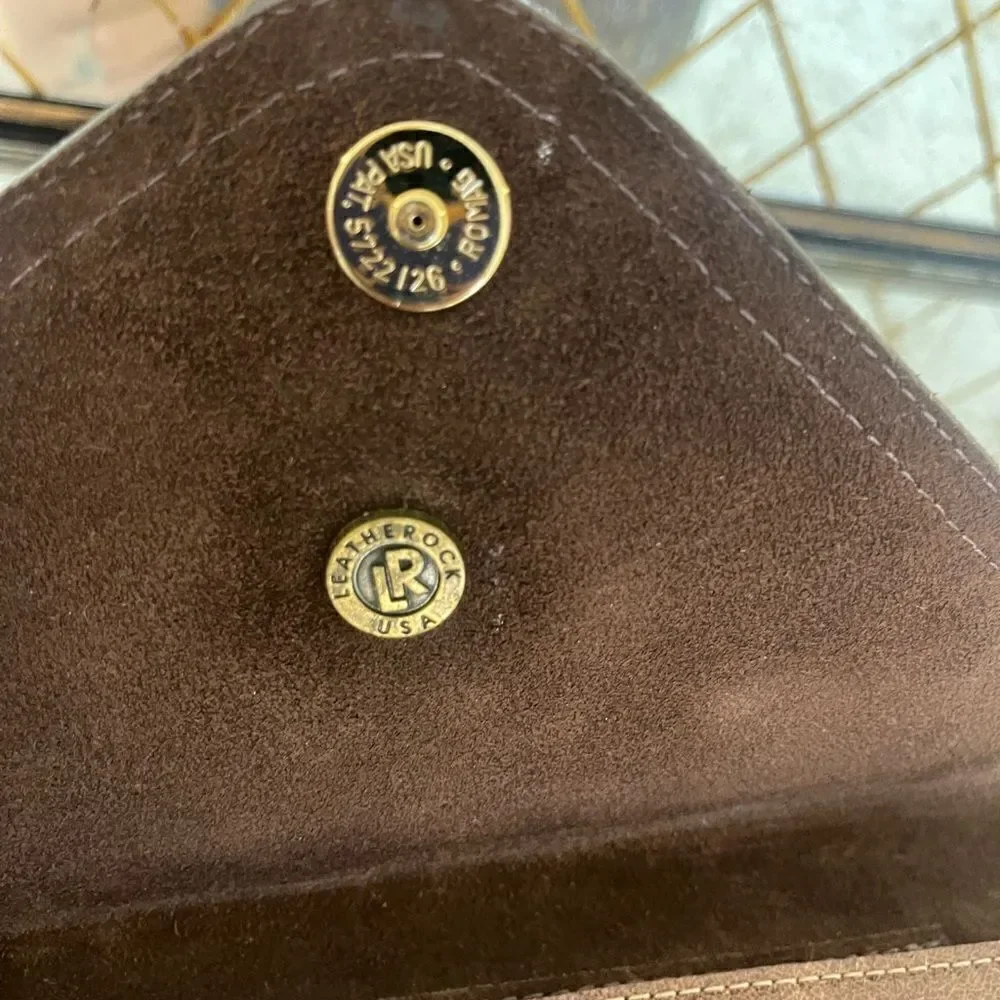 leatherrock leather clutch